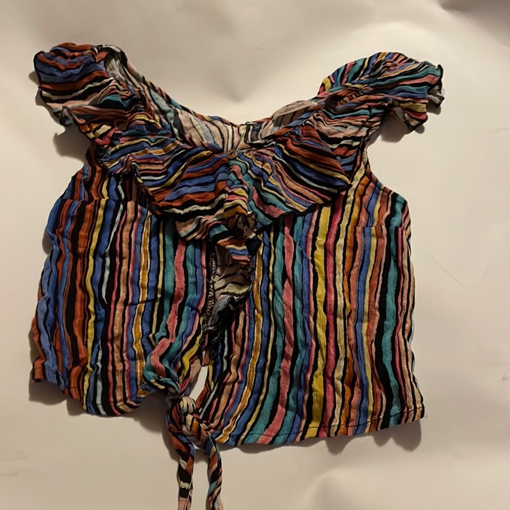 Rainbow crop top